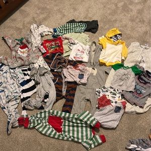 Little boy 18-24 month clothes bundle onesies pants tops